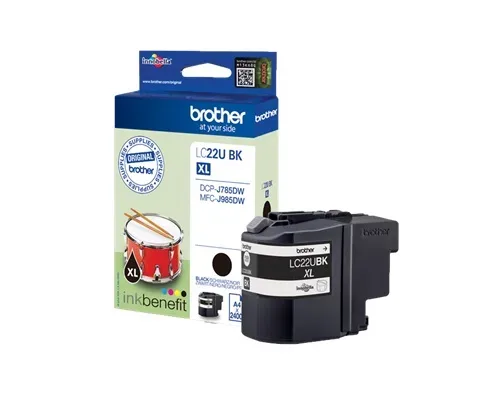 Brother, Brother B22UBK Druckerpatronen bk - Brother LC-22U BK für z.B. Brother DCPJ 785 DW, Brother MFCJ 985 DW