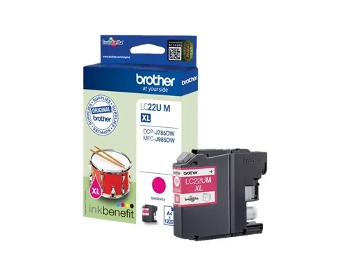 Brother, Brother B22UM Druckerpatronen ma - Brother LC-22U M für z.B. Brother DCPJ 785 DW, Brother MFCJ 985 DW
