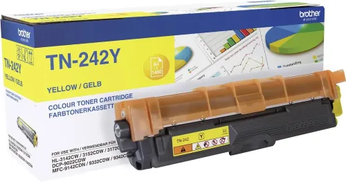 Brother, Brother B242Y Toner ye - Brother TN-242Y für z.B. Brother DCP -9022 CDW, Brother HL -3142 CW, Brother HL -3152 CDW, Brother HL -3172 CDW