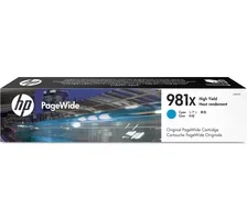 HP, HP H981XC Druckerpatronen XL cy - HP No. 981X C, L0R09A für z.B. HP PageWide Enterprise Color 550, HP PageWide Enterprise Color 556 dn