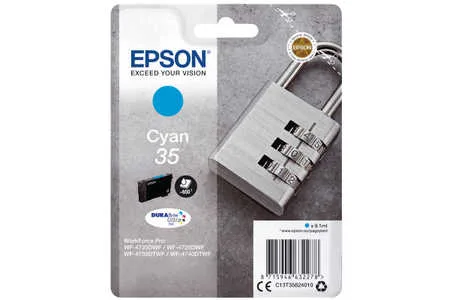 Epson, Epson E35 Druckerpatronen cy - Epson T3582, No. 35 c, C13T35824010 für z.B. Epson WorkForce Pro WF -4720 DWF, Epson WorkForce Pro WF -4720