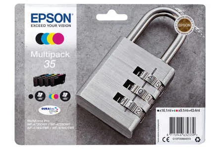 Epson, Epson E35 Druckerpatronen bk - Epson T3586, No. 35, C13T35864010 für z.B. Epson WorkForce Pro WF -4720 DWF, Epson WorkForce Pro WF -4720