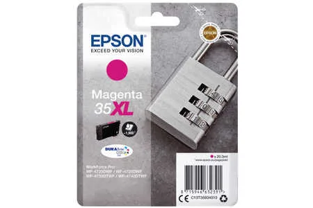 Epson, Epson E35 Druckerpatronen XL ma - Epson T3593, No. 35XL m, C13T35934010 für z.B. Epson WorkForce Pro WF -4720 DWF, Epson WorkForce Pro WF -4720