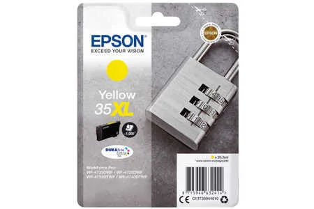 Epson, Epson E35 Druckerpatronen XL ye - Epson T3594, No. 35XL y, C13T35944010 für z.B. Epson WorkForce Pro WF -4720 DWF, Epson WorkForce Pro WF -4720
