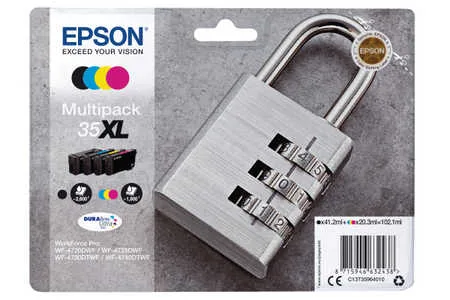 Epson, Epson E35 Druckerpatronen XL bk - Epson T3596, No. 35XL, C13T35964010 für z.B. Epson WorkForce Pro WF -4720 DWF, Epson WorkForce Pro WF -4720