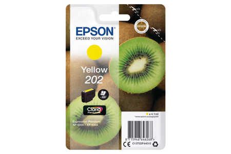 Epson, EPSON Tintenpatrone 202 yellow T02F440 XP-6000/6005 300 Seiten