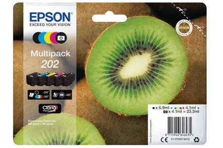 Epson, Epson E2E7 Druckerpatronen bk - Epson T02E7, No. 202, C13T02E74010 für z.B. Epson Expression Premium XP -6000, Epson Expression Premium XP -6005