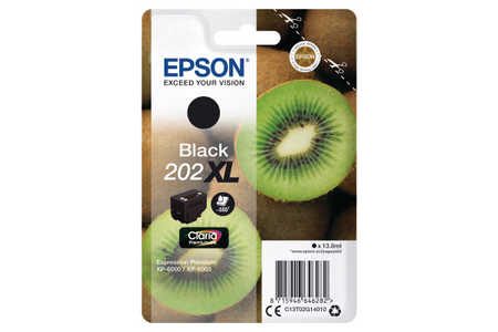 Epson, EPSON Tintenpatrone 202XL schwarz T02G140 XP-6000/6005 550 Seiten