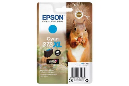 Epson, Epson E378/478 Druckerpatronen XL cy - Epson T3792, No. 378XL c, C13T37924010 für z.B. Epson Expression Photo HD XP -15000