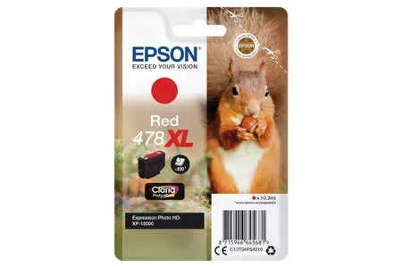 Epson, Epson E4F5 Druckerpatronen XL rd - Epson T04F5, No. 478XL r, C13T04F64010 für z.B. Epson Expression Photo HD XP -15000
