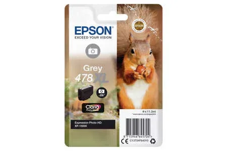 Epson, Epson E4F5 Druckerpatronen XL gy - Epson T04F5, No. 478XL r, C13T04F64010 für z.B. Epson Expression Photo HD XP -15000