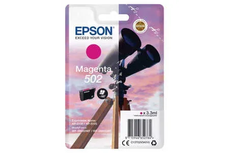 Epson, Epson E502M Druckerpatronen ma - Epson No. 502M, C13T02V34010 für z.B. Epson Expression Home XP -5100, Epson Expression Home XP -5105