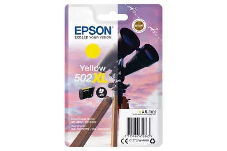 Epson, Epson E502XLY Druckerpatronen XL ye - Epson No. 502XLY, C13T02W44010 für z.B. Epson Expression Home XP -5100, Epson Expression Home XP -5105