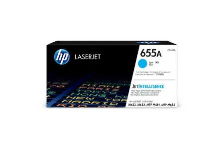 HP, HP H655AC Toner cyan - HP No. 655A C, CF451A für z.B. HP Color LaserJet Enterprise Flow MFP M 681 dh, HP Color LaserJet Enterprise M 652 dn