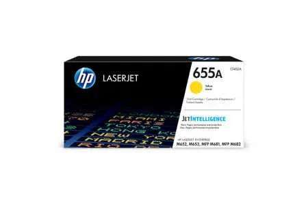 HP, HP H655AY Toner yellow - HP No. 655A Y, CF452A für z.B. HP Color LaserJet Enterprise Flow MFP M 681 dh, HP Color LaserJet Enterprise M 652 dn