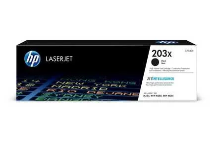HP, HP H203XBK Toner XL schwarz - HP No. 203X BK, CF540X für z.B. HP Color LaserJet Pro MFP M 281 fdw, HP Color LaserJet Pro M 254 dnw
