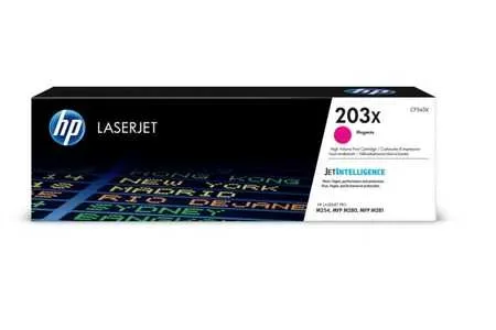 HP, HP H203XM Toner XL magenta - HP No. 203X M, CF543X für z.B. HP Color LaserJet Pro MFP M 281 fdw, HP Color LaserJet Pro M 254 dnw