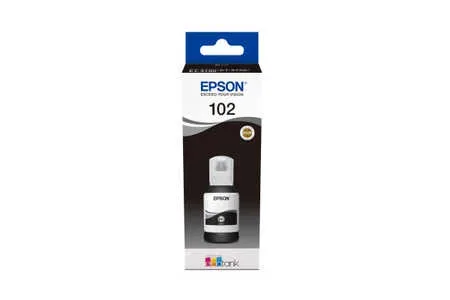 Epson, Epson E102bk Druckerpatronen schwarz - Epson No. 102 bk, C13T03R140 für z.B. Epson EcoTank ET -2700, Epson EcoTank ET -2750, Epson EcoTank ET -3700