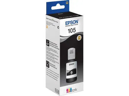 Epson, Epson E105bk Druckerpatronen schwarz - Epson No. 105 bk, C13T00Q140 für z.B. Epson EcoTank ET -7700, Epson EcoTank ET -7750, Epson EcoTank L 7160