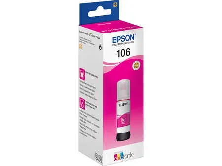 Epson, Epson E106bk Druckerpatronen cyan - Epson No. 106 bk, C13T00R240 für z.B. Epson EcoTank ET -7700, Epson EcoTank ET -7750, Epson EcoTank L 7160