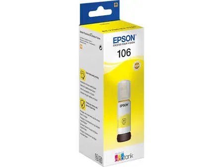 Epson, Epson E106y Druckerpatronen yellow - Epson No. 106 y, C13T00R440 für z.B. Epson EcoTank ET -7700, Epson EcoTank ET -7750, Epson EcoTank L 7160