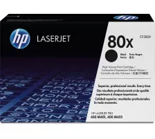 HP H80XBK Toner XL schwarz - HP No. 80X BK, CF280X für z.B. HP LaserJet Pro 400 M 401 a, HP LaserJet Pro 400 M 401 d