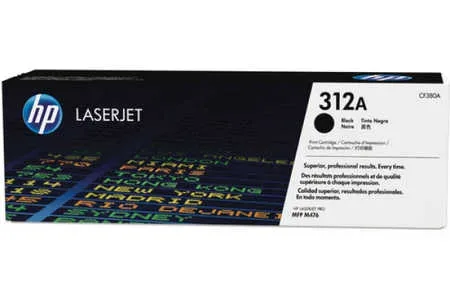 HP, HP H312XBK Toner schwarz - HP No. 312X BK, CF380A für z.B. HP Color LaserJet Pro MFP M 476 dn, HP Color LaserJet Pro MFP M 476 dw