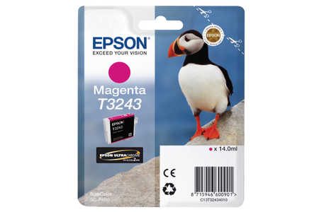 Epson, Epson Tintenpatrone T3243 Magenta, Original, Pigmentbasierte Tinte, Epson, SureColor SC-P400, 1 Stück