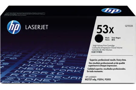 HP, HP H53XBK Toner XL schwarz - HP No. 53X BK, Q7553A für z.B. HP LaserJet M 2700, HP LaserJet M 2727 NF MFP, HP LaserJet M 2727 NFS MFP