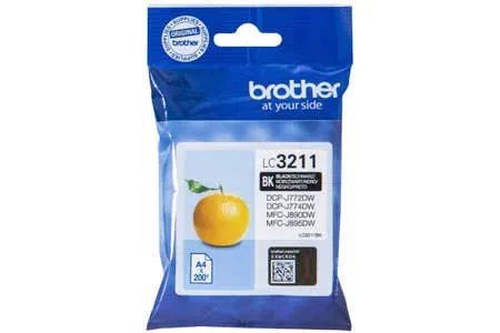 Brother, BROTHER Tintenpatrone schwarz LC-3211BK DCP-J774DW 200 Seiten
