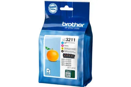 Brother, Brother B3211VALDR Druckerpatronen (bk, c, m, y) - Brother LC-3211VALDR für z.B. Brother DCPJ 774 DW, Brother DCPJ 572 DW, Brother DCPJ 770