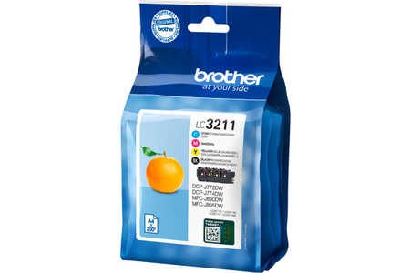 Brother, Brother Tinte Kombi-Pack LC-3211 VALDR Original Cyan, Magenta, Gelb, Schwarz LC3211VALDR