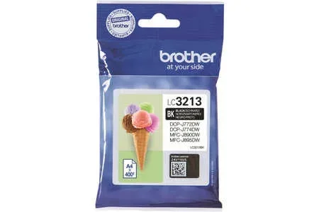 Brother, Brother B3213BK Druckerpatronen XL schwarz - Brother LC-3213BK für z.B. Brother DCPJ 774 DW, Brother DCPJ 572 DW, Brother DCPJ 770, Brother MFCJ 490