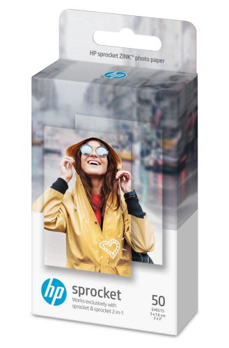 HP, HP ZINK Photo Paper 5x7,6 cm HPIZ2X350 Sticky-Backed 50 Blatt