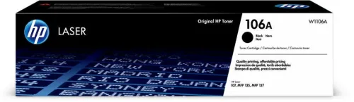 HP, HP H106-W1106 Toner black - HP No.106A, W1106A für z.B. HP Laser 107 a, HP Laser 107 r, HP Laser 107, HP Laser 107 w, HP Laser MFP 130