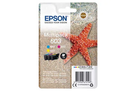 Epson, Epson E603 Druckerpatronen (c, m, y) - Epson No. 603, C13T03U54010 für z.B. Epson Expression Home XP -2100, Epson Expression Home XP -2105