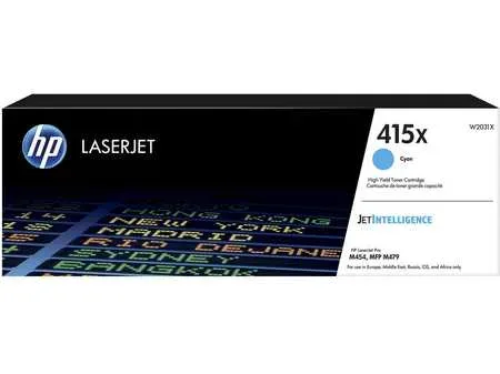 HP, HP H415X Toner XL cyan - HP No. 415X, W2031X für z.B. HP Color LaserJet Enterprise MFP M 480 f, HP Color LaserJet Pro MFP M 454 dw