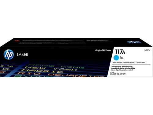HP, HP 117A Original Tonerkartusche W2071A Cyan