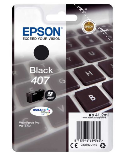 Epson, EPSON Tintenpatrone L schwarz T07U140 WF-4745 2600 Seiten
