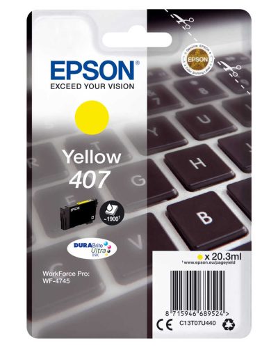 Epson, EPSON Tintenpatrone L yellow T07U440 WF-4745 1900 Seiten