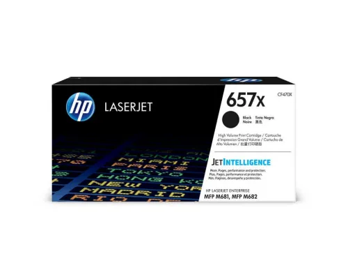 HP, HP H657XBK Toner XL schwarz - HP No. 657X BK, CF470X für z.B. HP Color LaserJet Enterprise Flow MFP M 681 dh