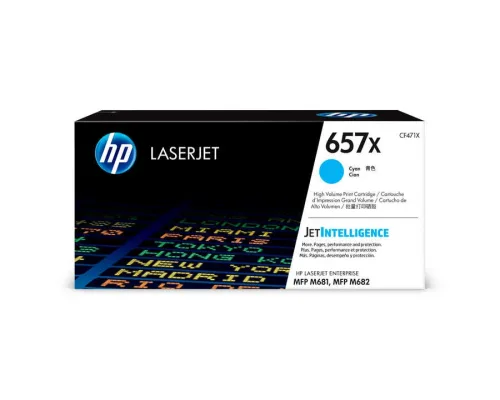 HP, HP H657XC Toner XL cyan - HP No. 657X C, CF471X für z.B. HP Color LaserJet Enterprise Flow MFP M 681 dh