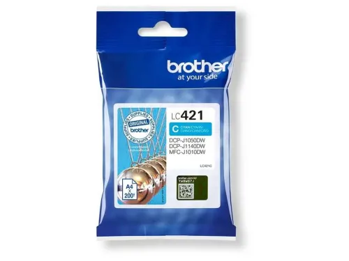 Brother, Brother B421C Druckerpatronen c - Brother LC-421C für z.B. Brother MFCJ 1010 DW, Brother DCPJ 1050 DW, Brother DCPJ 1140 DW, Brother DCPJ 1800 DW