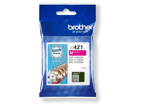 Brother, BROTHER Tintenpatrone magenta LC-421M DCP-J1050 200 Seiten