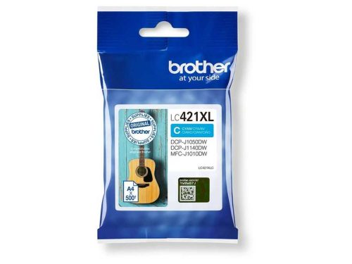 Brother, BROTHER Tintenpatrone HY cyan LC-421XLC DCP-J1050 500 Seiten