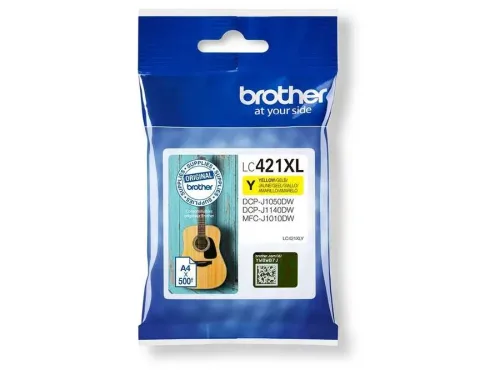 Brother, Brother B421XLY Druckerpatronen XL y - Brother LC-421XLY für z.B. Brother MFCJ 1010 DW, Brother DCPJ 1050 DW, Brother DCPJ 1140 DW