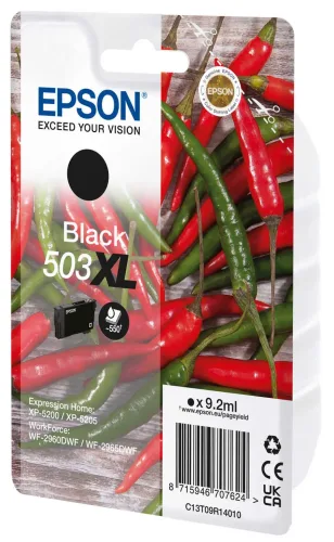 Epson, Epson E503XL Druckerpatronen XL bk - Epson No. 503XL, T09R140 für z.B. Epson Expression Home XP -5200, Epson Expression Home XP -5205