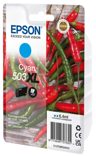 Epson, Epson E503XL Druckerpatronen XL c - Epson No. 503XL, T09R240 für z.B. Epson Expression Home XP -5200, Epson Expression Home XP -5205