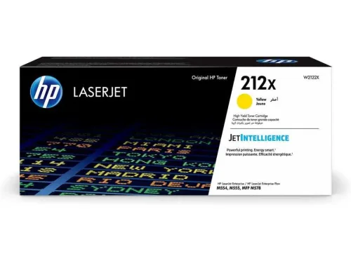 HP, HP H212X Toner XL y - HP No. 212X, W2122X für z.B. HP Color LaserJet Enterprise M 554, HP Color LaserJet Enterprise Flow MFP M 578 c