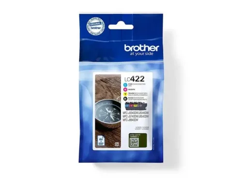 Brother, Brother B422VAL Druckerpatronen (bk, c, m, y) - Brother LC-422VAL für z.B. Brother MFCJ 5740 DW, Brother MFCJ 6940 DW, Brother MFCJ 5345 DW
